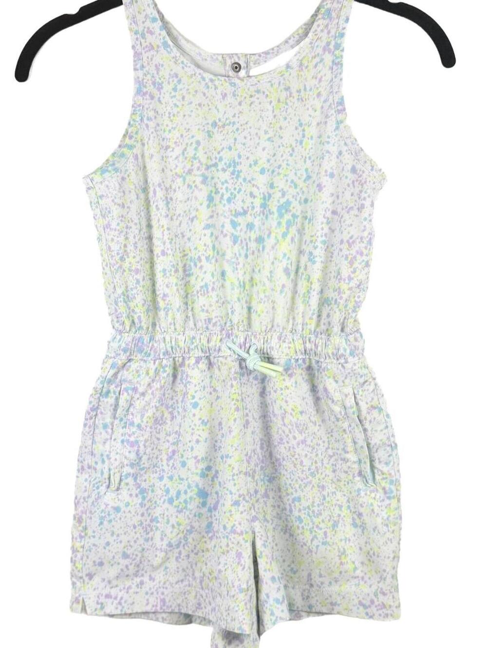 Athleta Girl Play More‎ Romper - Sun Spray Multi Splatter Print - Size XS (5/6)